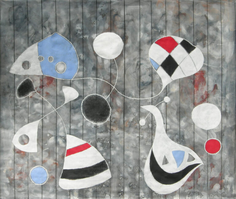 Вредност беле, акрил и уље на платну, 200x200cm, 2015.