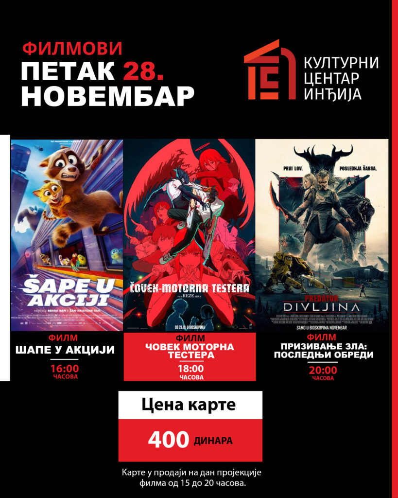 Filmovi petak 28 novembar