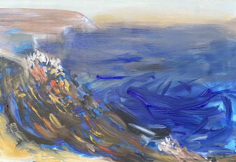 ''Iznad površine'', 100 x 70 cm, akril na platnu, 2025.