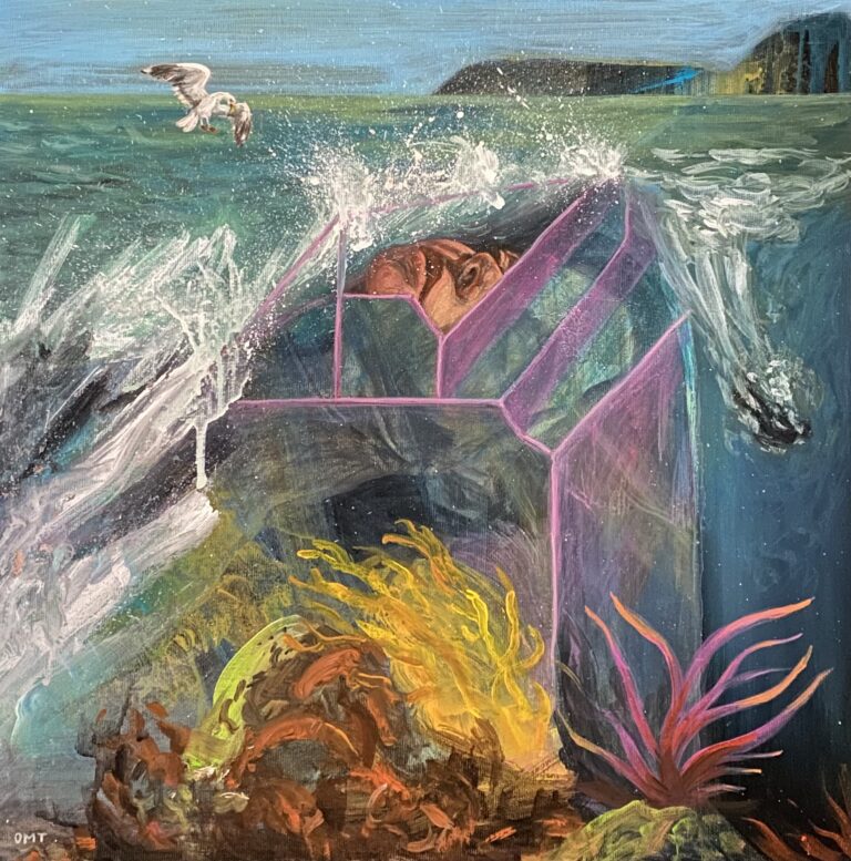 ''Misli'', 40 x 40 cm, akril na platnu, 2024.