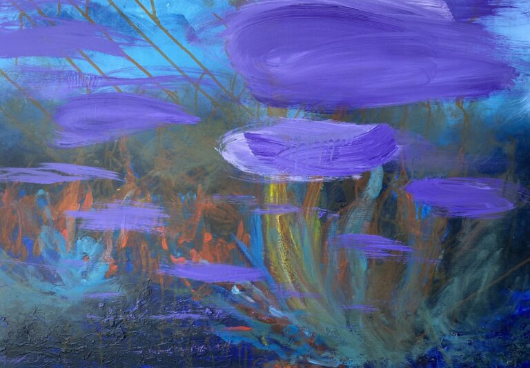 ''Život teče'', 100 x 70 cm, akril na platnu, 2025.